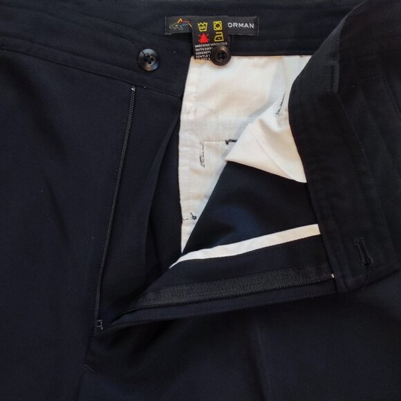 Greg Norman casual dress flat front short black men's size 38 - Picture 7 of 10